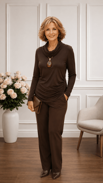Brown Top MY097