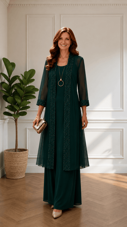 Forest Green Dress Set LR0644