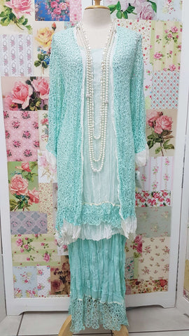 Mint Green 3-Piece Dress Set LR058