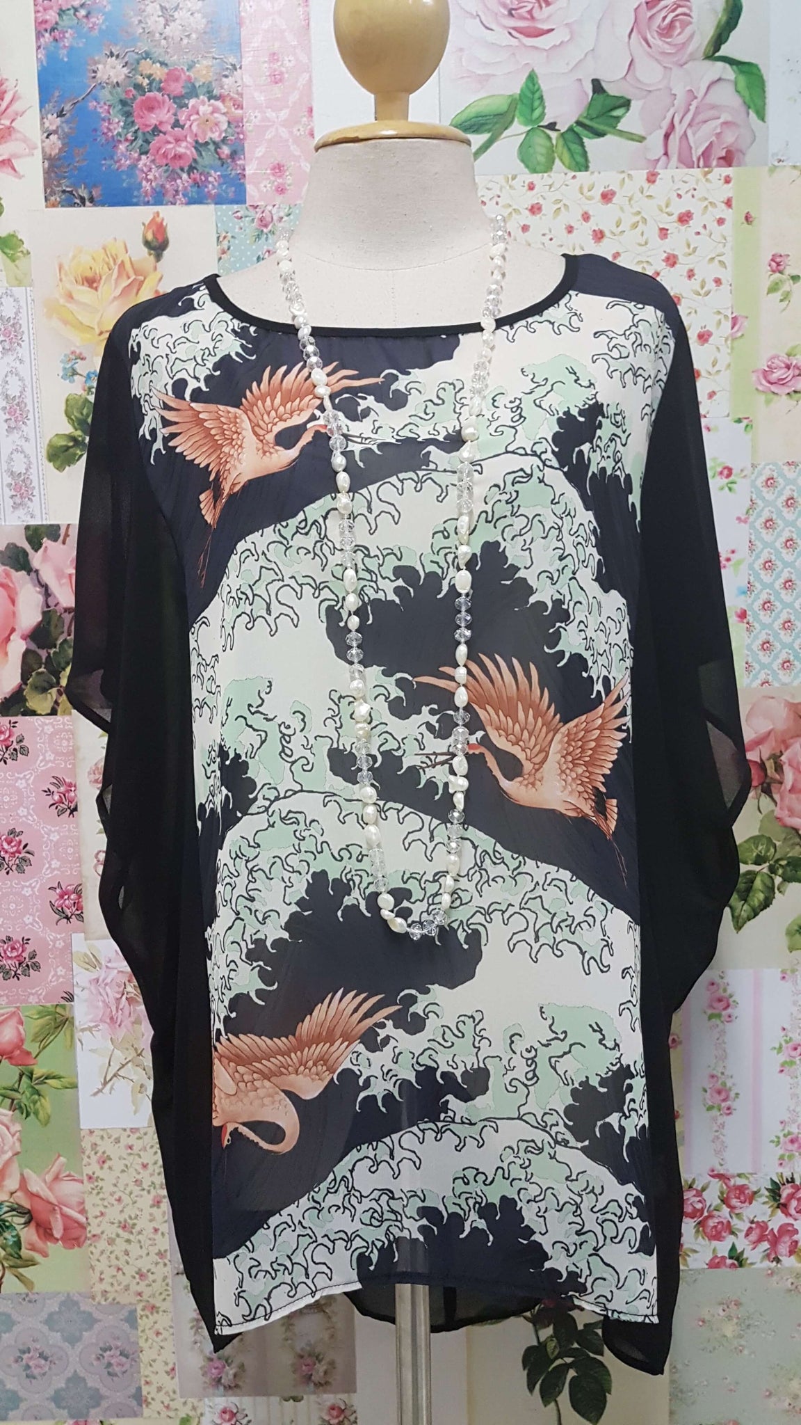 Black Top With Print MY028