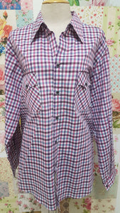 Maroon Check Blouse CE035