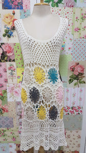 Cream Crochet Top BK0309