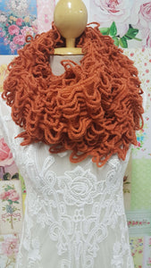Rust Knitted Scarf SE0171