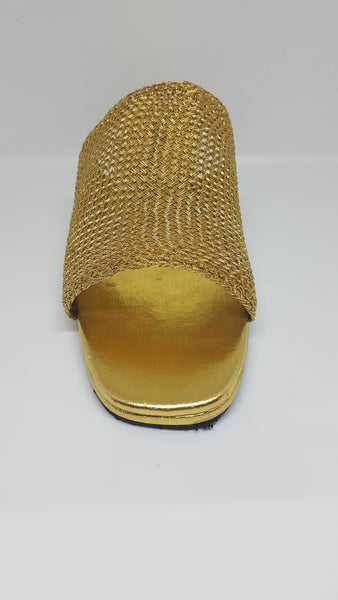 Gold Mesh Sandal SK015
