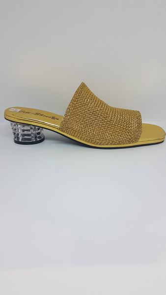 Gold Mesh Sandal SK015