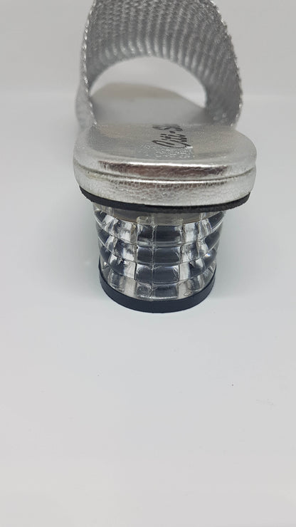 Silver Mesh Slip On SK008