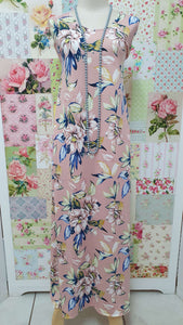 Pink Floral Long Dress GD0208