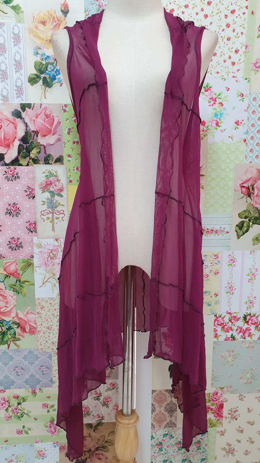 Grape Purple Waterfall Top RS0107