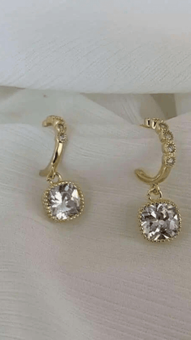 Gold Earrings JU0267