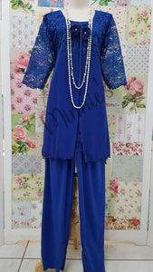 Royal Blue 3-Piece Pants Set MB0210