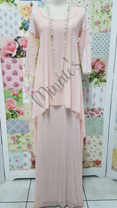 French Pink 2-Piece Dress JA01