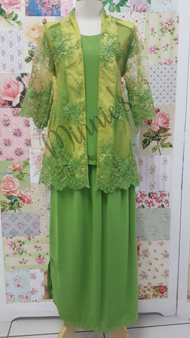 Lime Green 3-Piece Skirt Set BT030