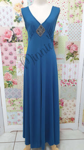 Petrol Blue Dress BU004