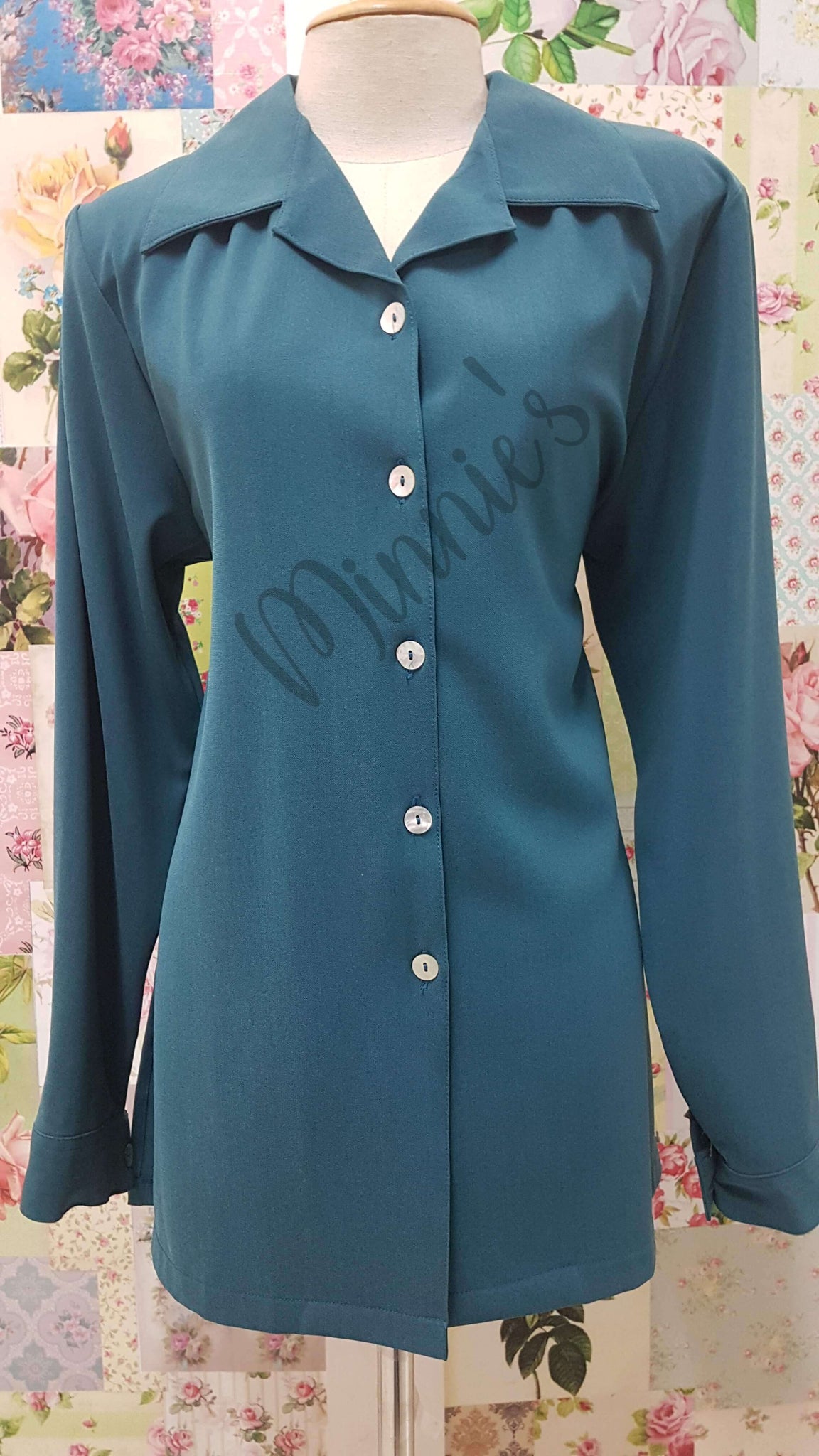 Teal Blouse BS0139