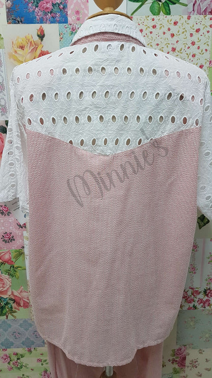 Red & White 2-Piece Pants Set BS0152