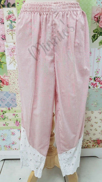 Red & White 2-Piece Pants Set BS0152