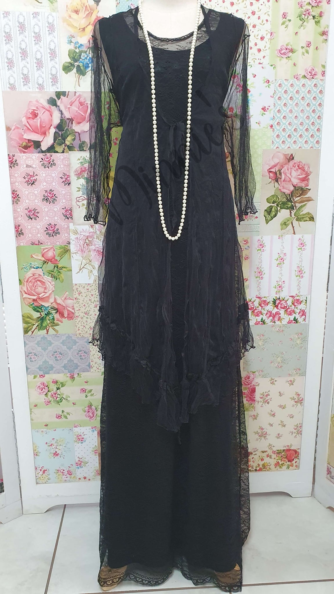 Black 3-Piece Dress Set MD0108