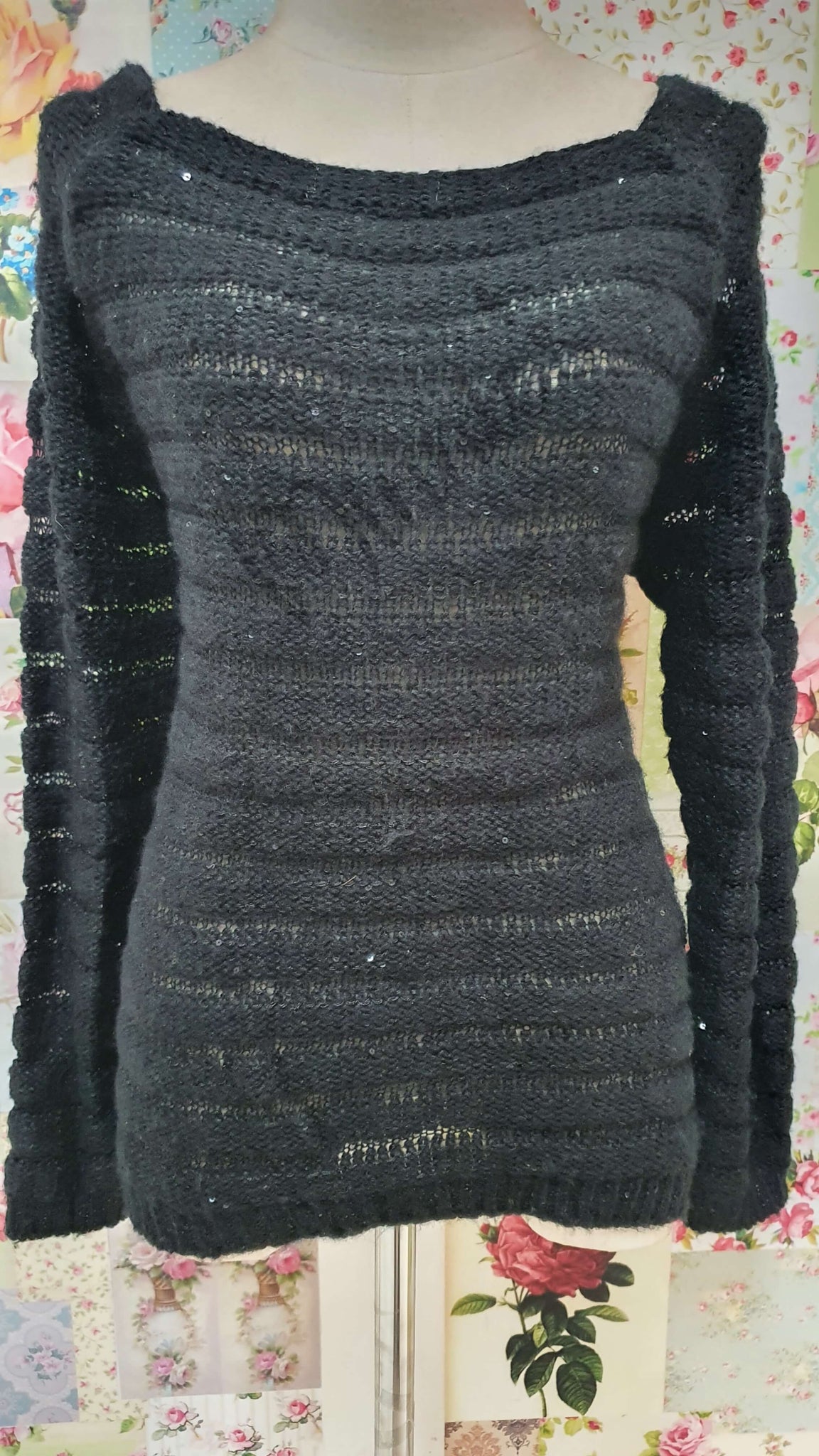 Black Knitted Top BK067