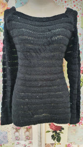 Black Knitted Top BK067