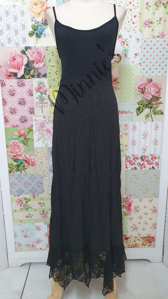 Black Lace 2-Piece Dress GD096