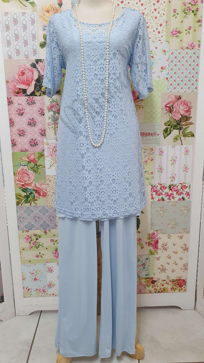 Powder Blue Lace 3-Piece CH05