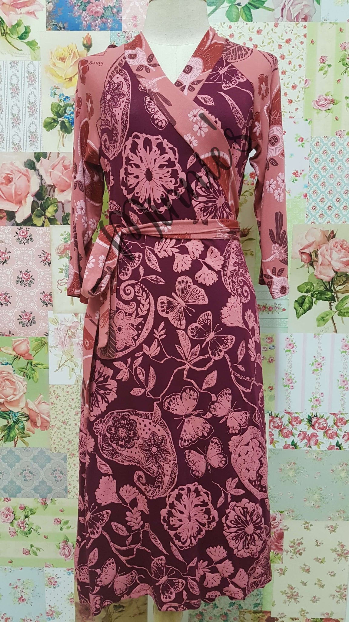 Coral Printed Dress SW064