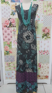 Grey Floral Dress SW025