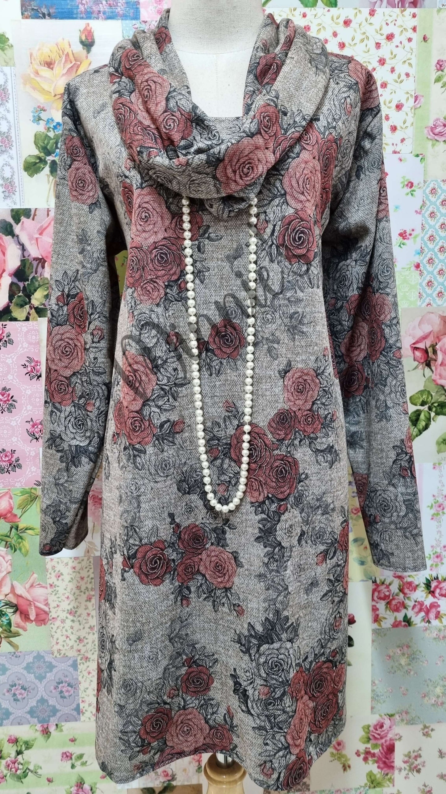 Stone Floral Top LR0208