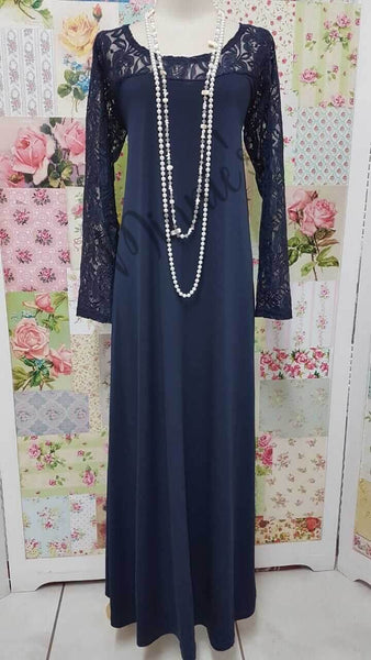 Navy Blue 2-Piece Dress Set SH045
