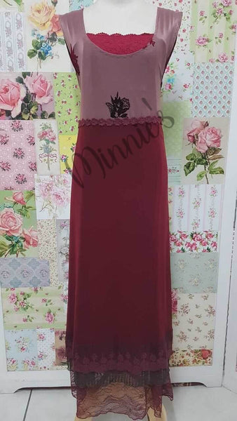 Burgundy 3-Piece Dress Set ML08
