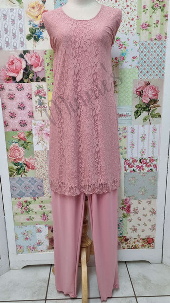 Dusty Pink 3-Piece Dress Set LR0348