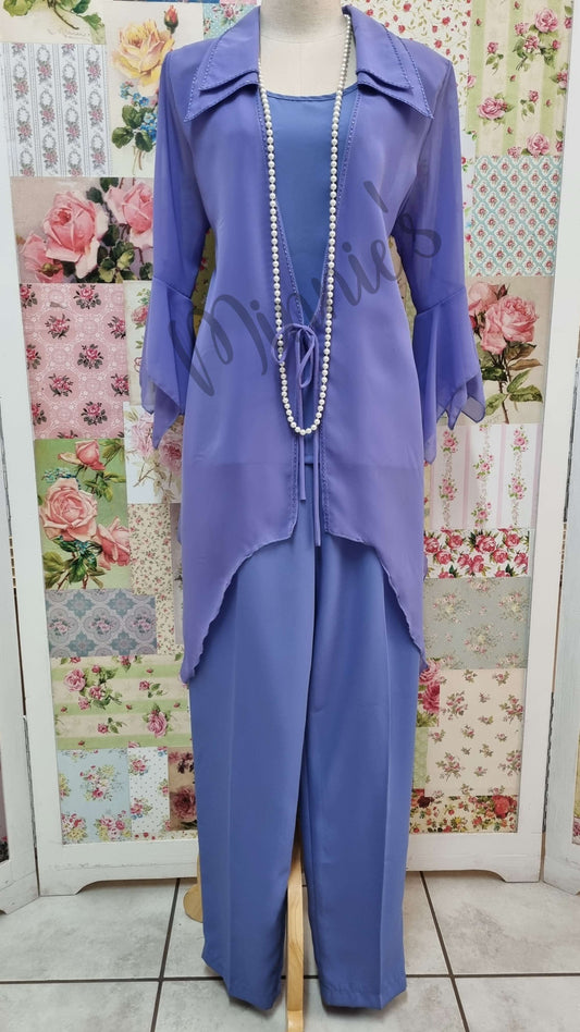 Periwinkle 3-Piece Pants Set HE076