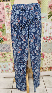 Blue Floral Legging SH081