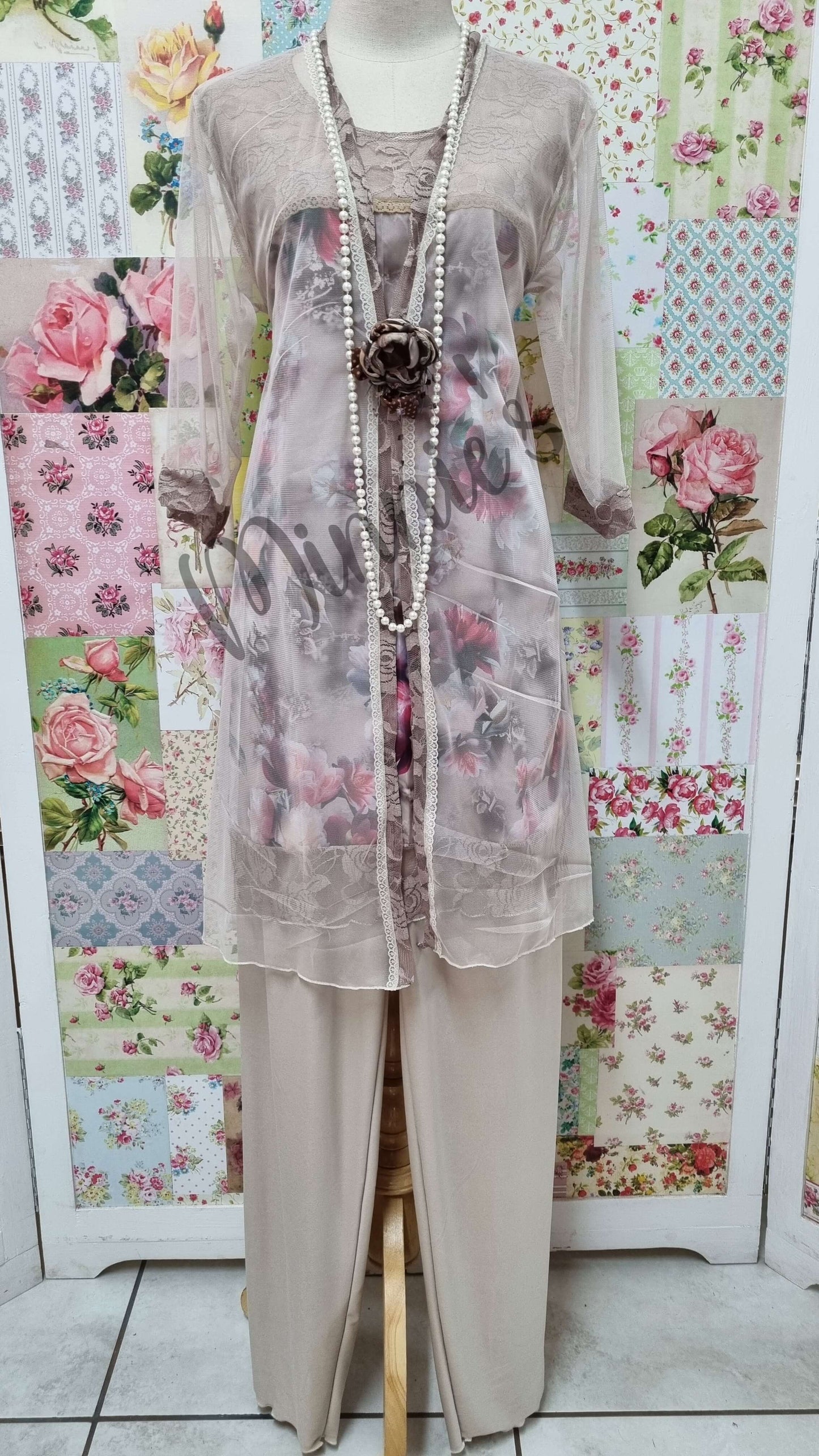 Champagne 3Piece-Pants-Set LR0407