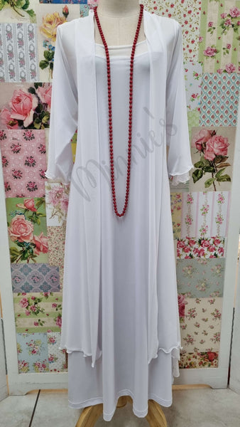White 2-Piece Dress SH076