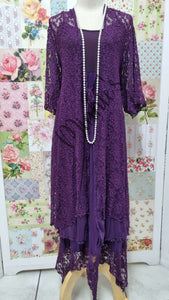 Grape Purple 2-Piece Dress Set GD0267