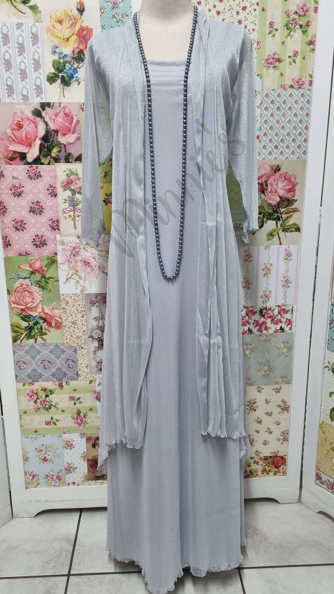 Silver Grey 3-Piece Dress SH0101