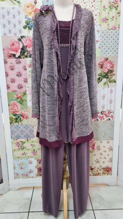 Mauve 3-Piece Pants Set LR0461