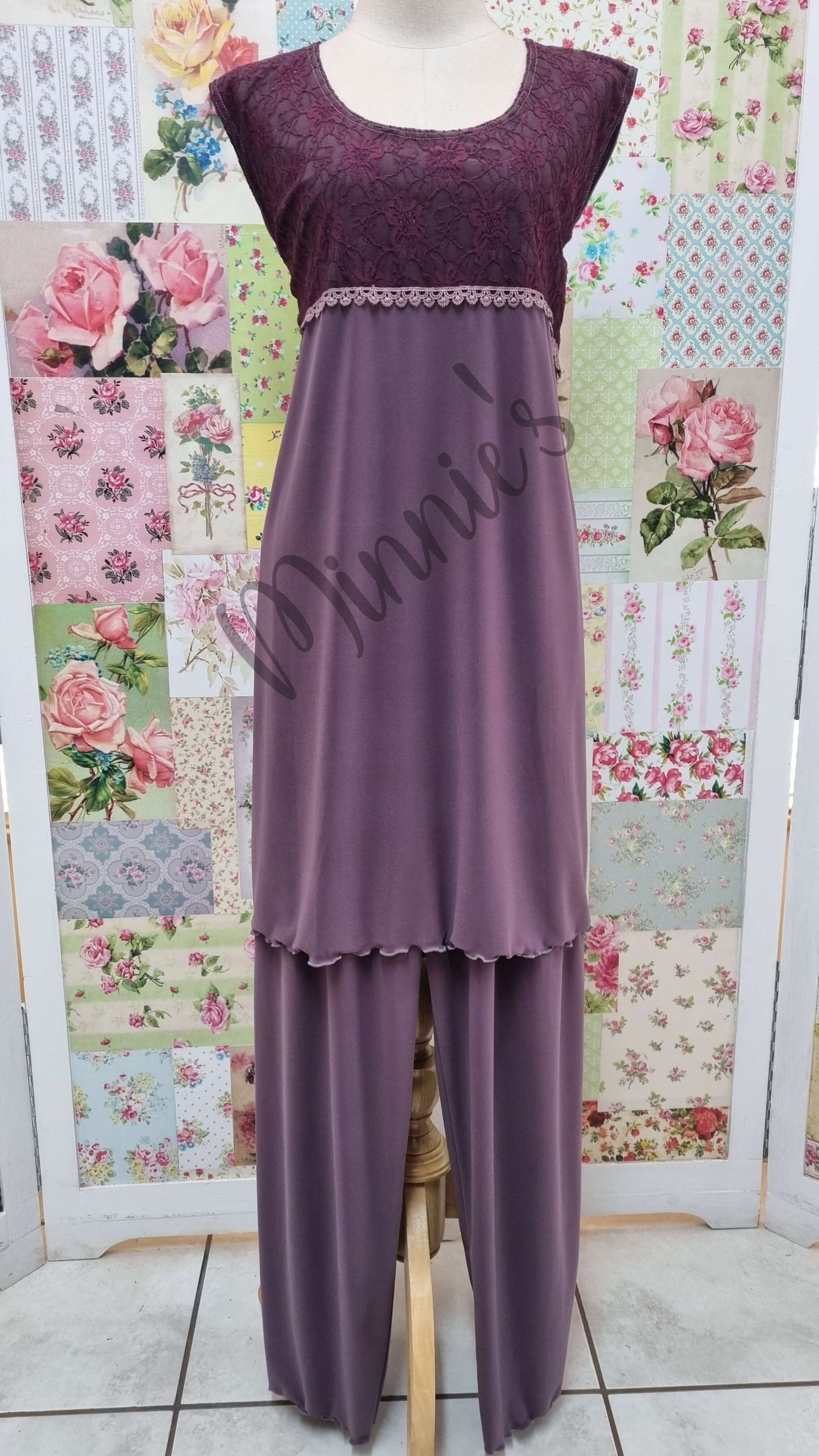 Mauve 3-Piece Pants Set LR0461