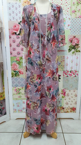 Pink Floral 3-Piece Dress Set LR0482