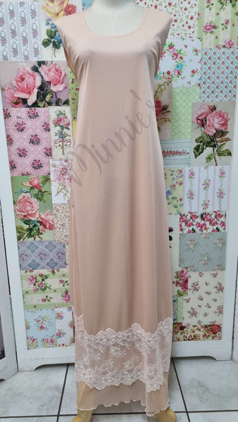 Peach Lace Dress LR0525