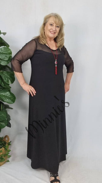 Black Long Dress SH0113