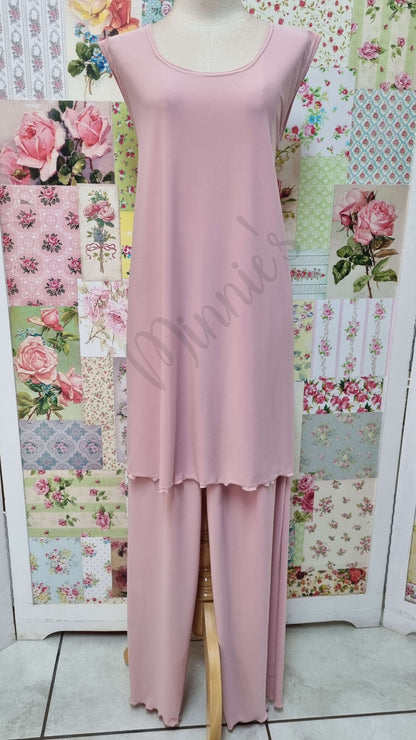 Soft Pink 3-Piece Pants Set LR0683